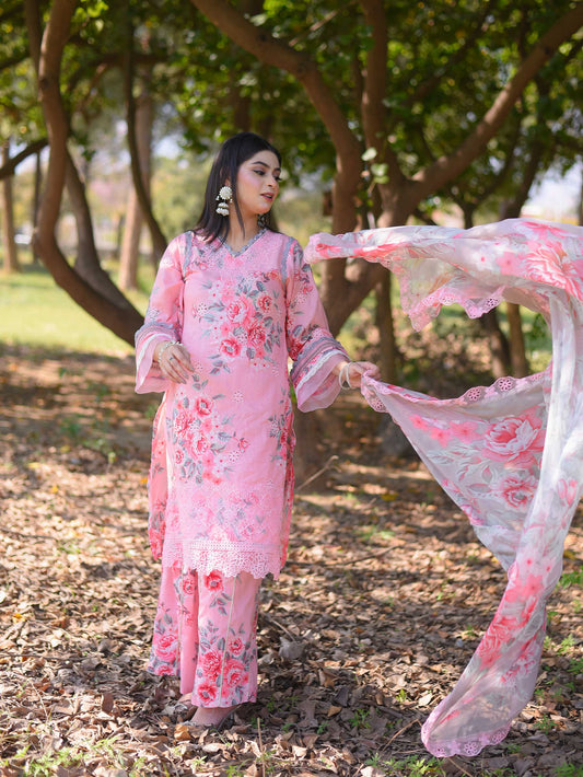 Fleur 3PC Lawn Suit