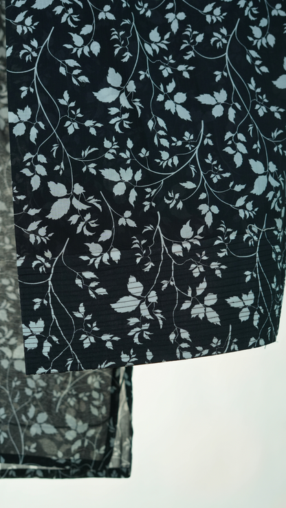 Siyah Zaad Printed: Floral Lawn Suit | Stylish Casual Dresses for Women